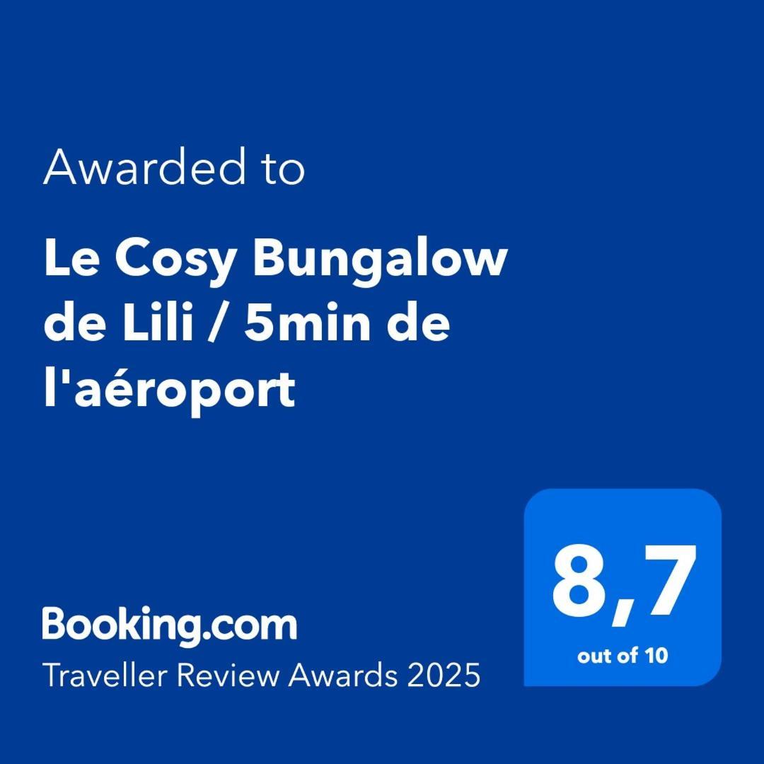 Le Cosy Bungalow De Lili / 5Min De L'Aeroport ليه أبيم المظهر الخارجي الصورة